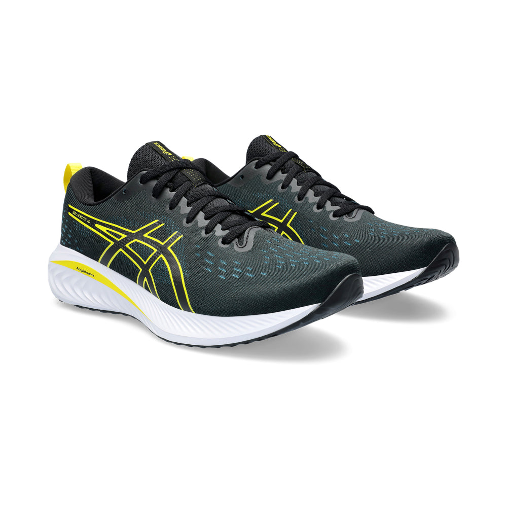 asics Gel Excite 10 new running Black,Bright Yellow Shoes