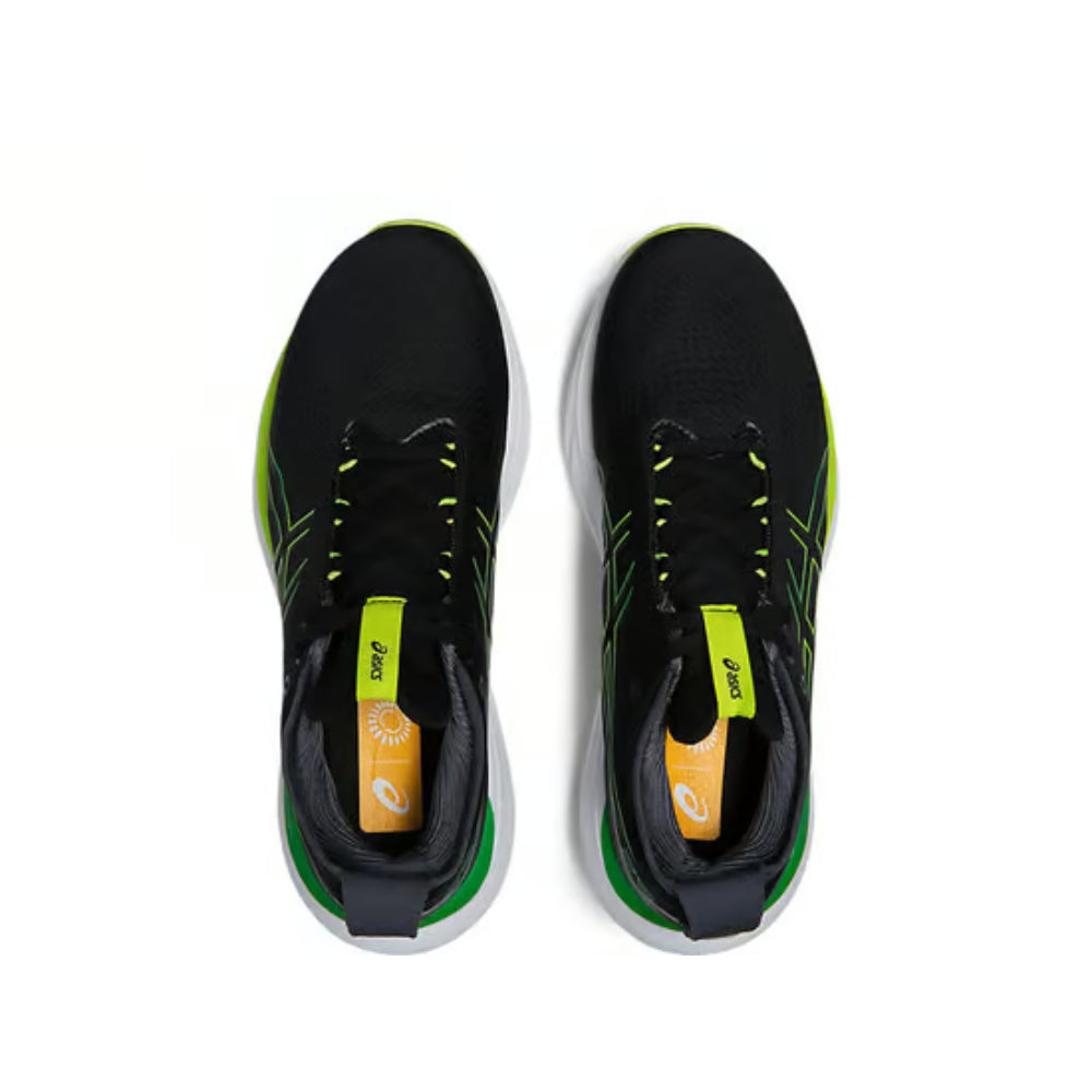 asics Gel-Nimbus 25 best running Black,Lime Zest Shoes