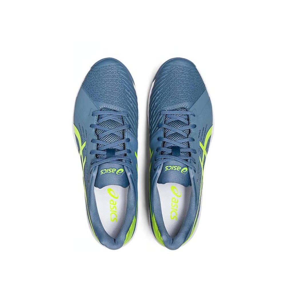 asics Solution Swift FF best tennis Steel Blue,Hazard Green Shoes