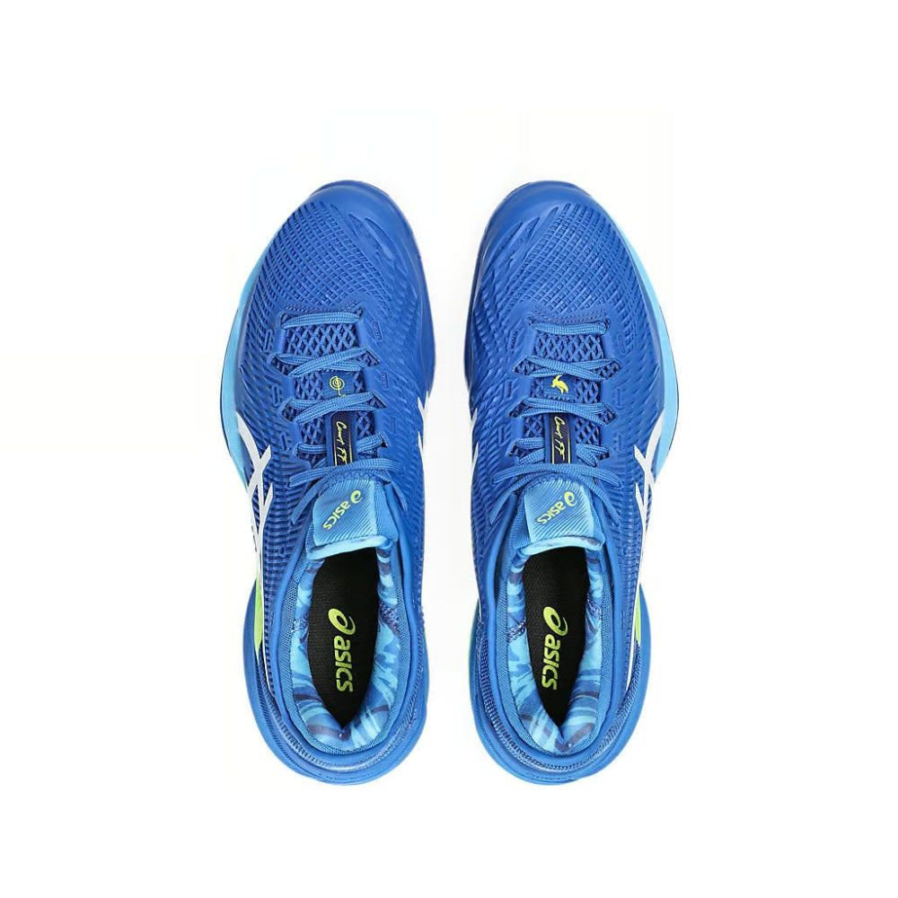 asics Court FF 3 Novak best tennis Tuna Blue,White Shoe