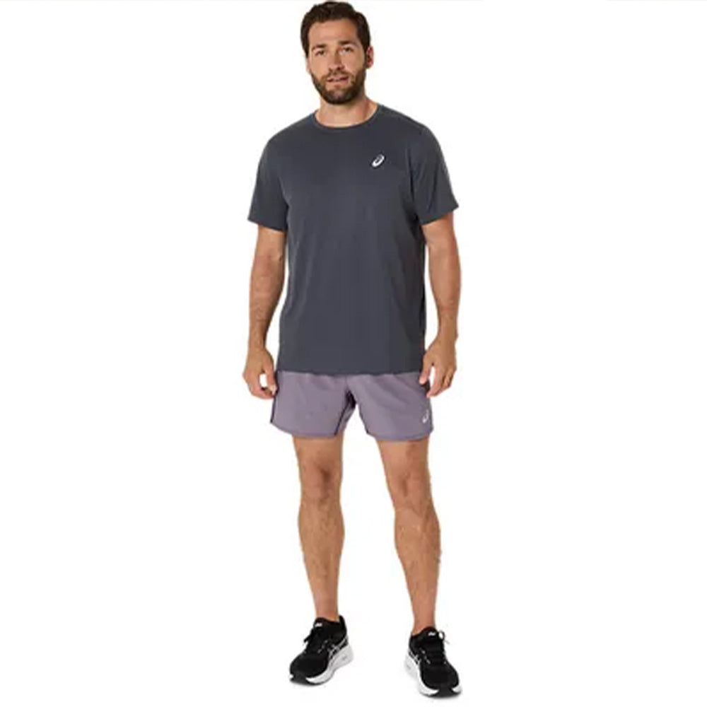 ASICS Men's Silver 5In Short (Lavender Grey)