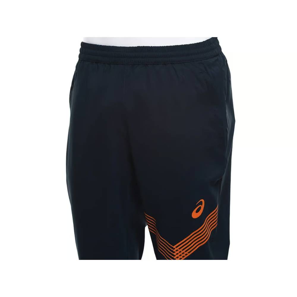 asics latest model pattern woven French Blue pant