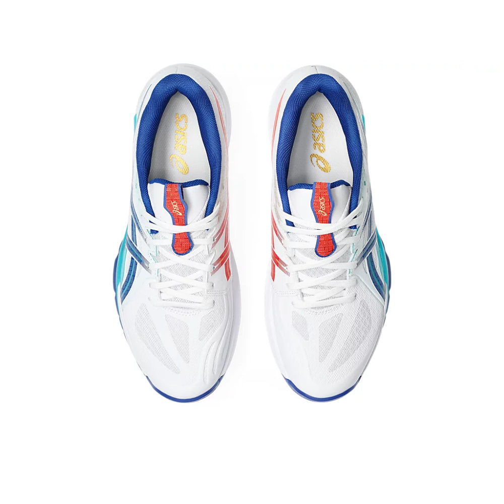 ASICS Men's Powerbreak FF Badminton Shoe (White/Blue)