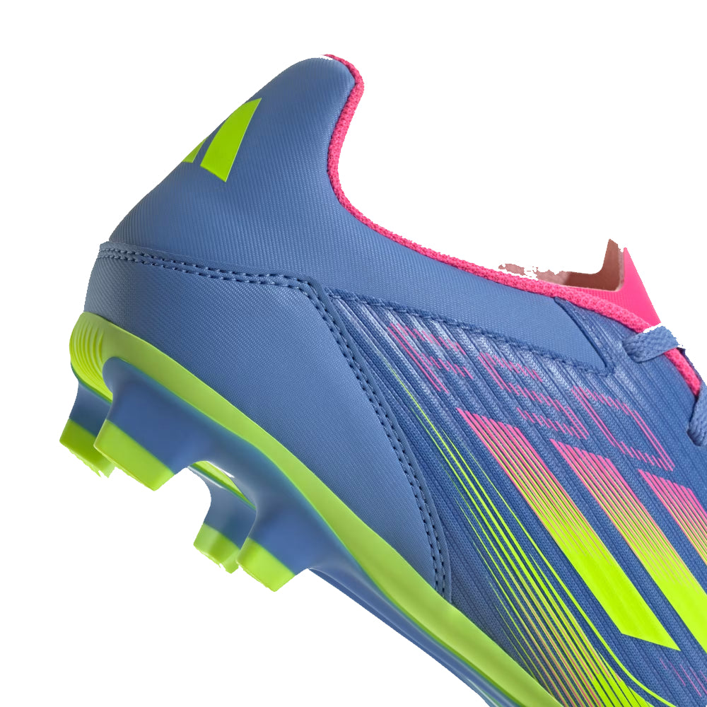 Adidas Men's F50 Club Firm/Multi Ground Football Shoe (Blue/Lemon/Pink)