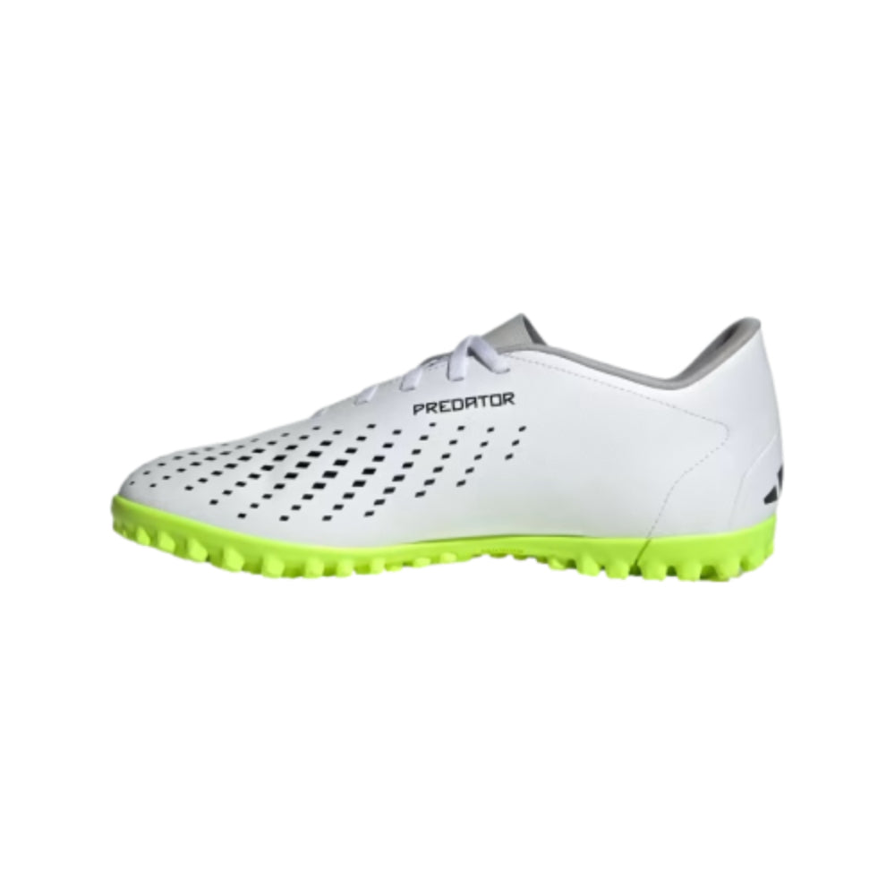 Adidas Men's Predator Accuracy.4 Turf Football Shoe (White/Black/Lemon)