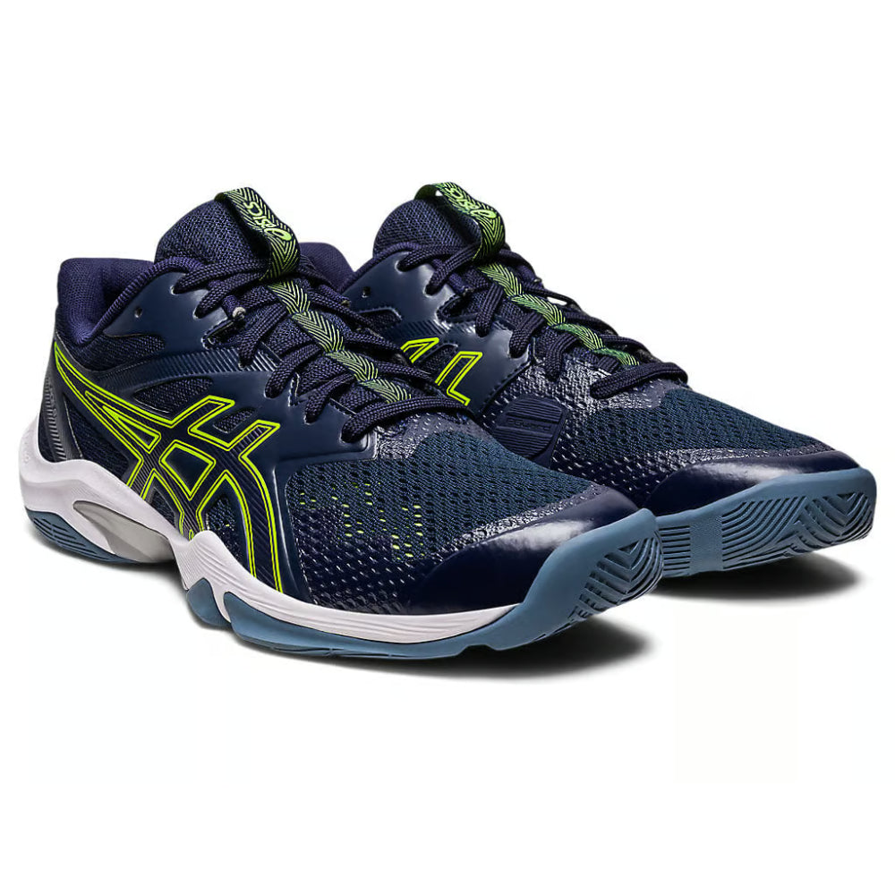 asics Gel-Blade 8 new badminton Midnight,Hazard Green Shoes