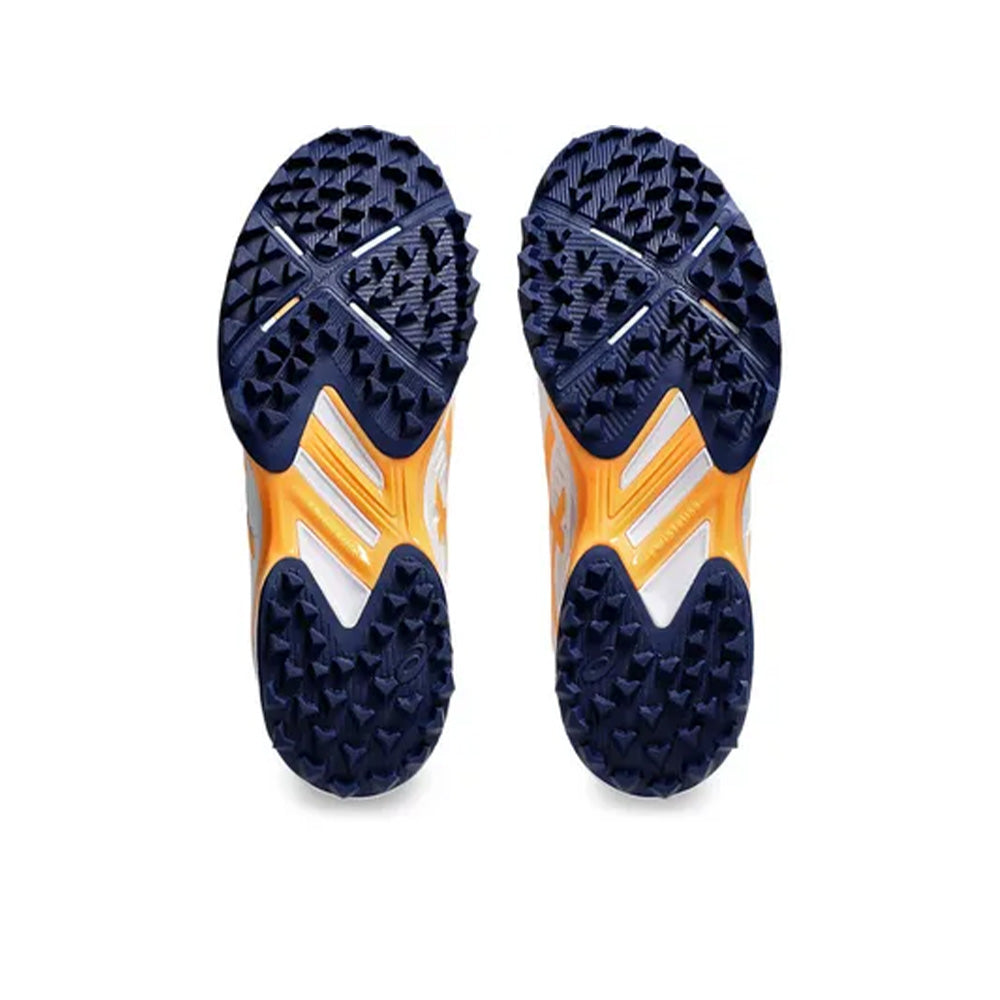 ASICS Men's Field Speed FF Hockey Shoes (White/Stadium Orange)