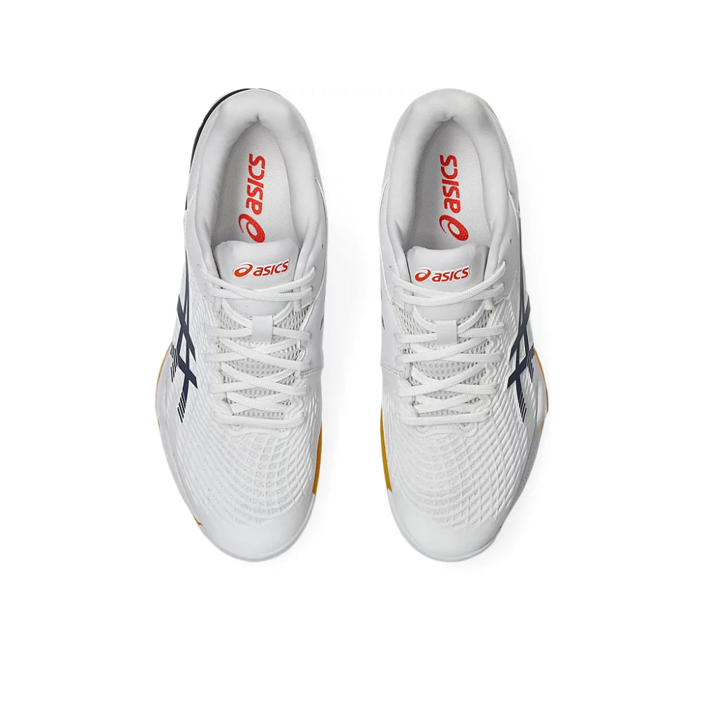 ASICS Men's Court Control FF 3 Badminton Shoe (White/Indigo Fog)