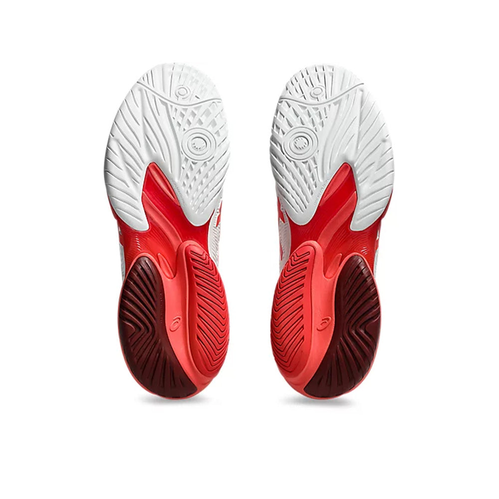 ASICS Men's Court FF 3 Novak Tennis Shoe (White/Electric Red)