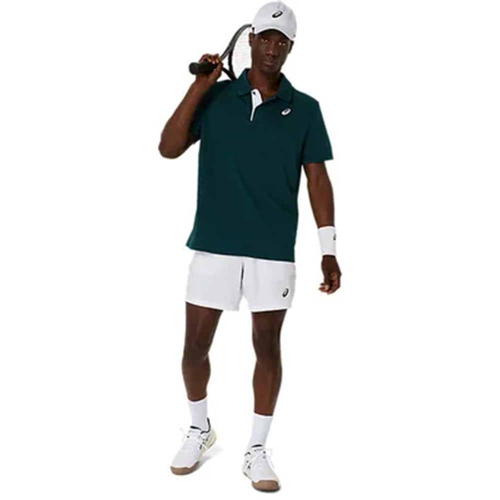 ASICS Men's Court Polo (Dark Green)