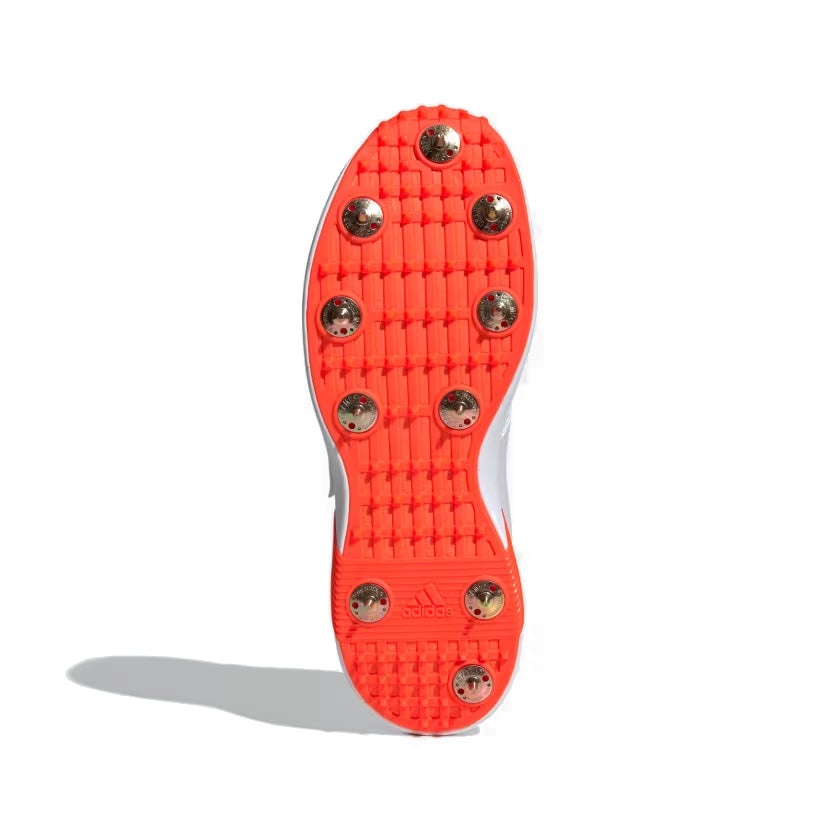 Adidas Men's Adipower Vector 20 Cricket Shoe (White/Blue/Red)