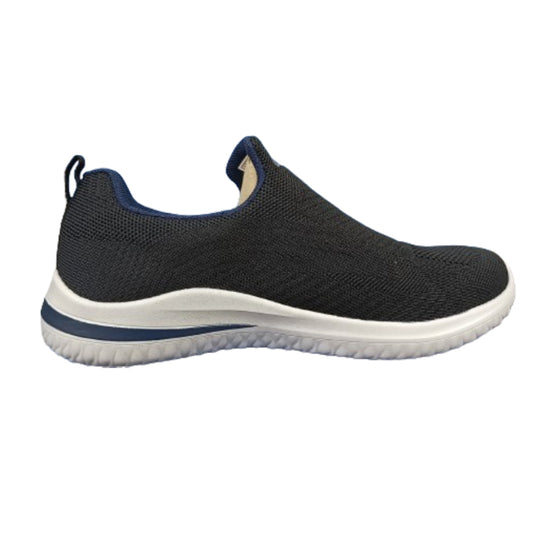 SKECHERS Men's Delson 3.0 Running Shoe (Black)