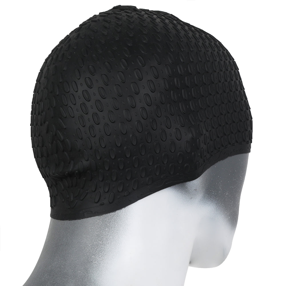 Best MagFit Bubble Swimming Cap (Black)