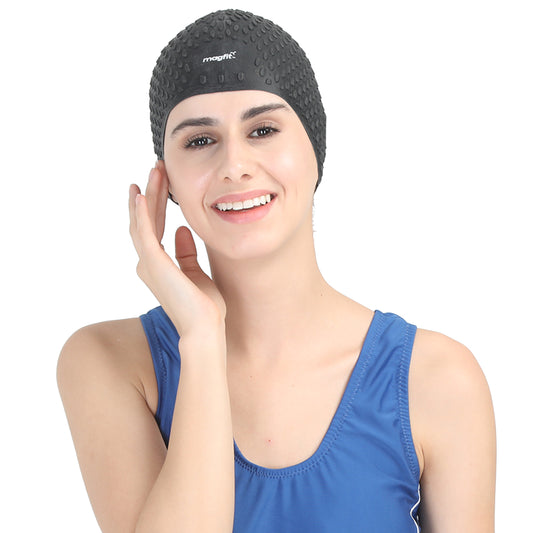 2024 top recommended  MagFit Bubble Swimming Cap