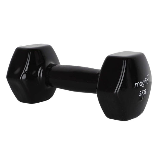 New  MagFit Vinyl Dumbell (5kg) (Black)