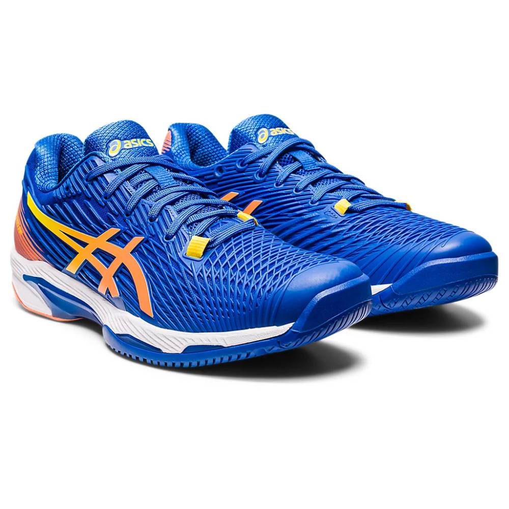 asics Solution Speed FF 2 Novak new tennis Tuna Blue,Sun Peach Shoe