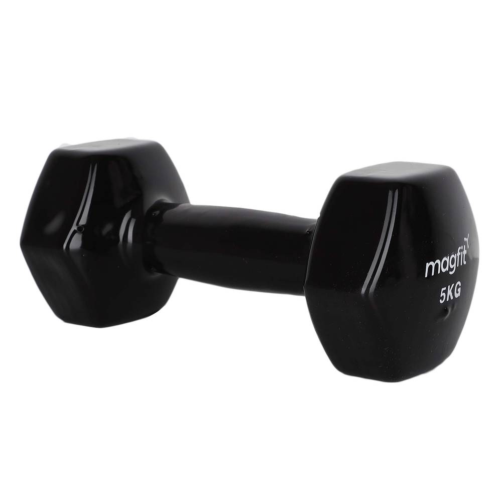 latest MagFit Vinyl Dumbell (5kg) (Black)