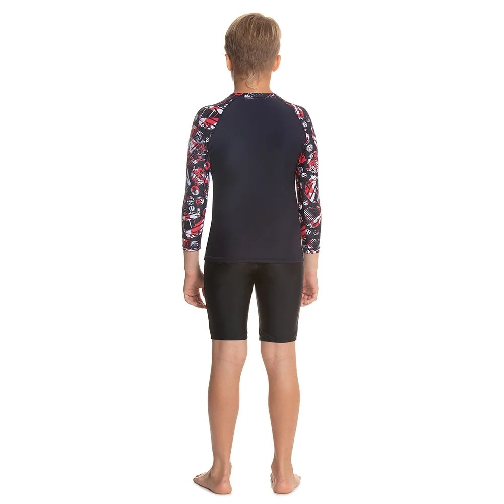 Most comfortable Speedo Boy Glitchamp Allover Long Sleeve Suntop