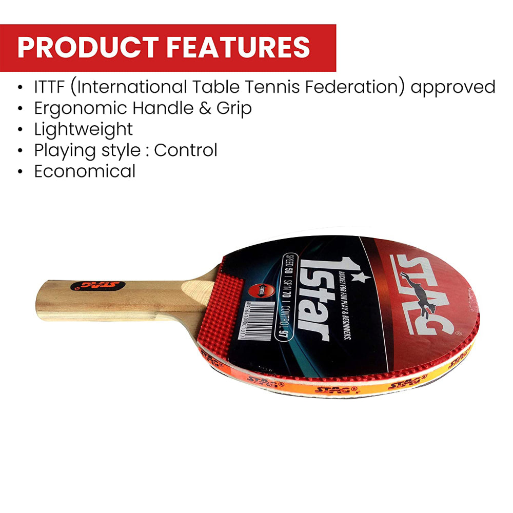 Recommended STAG 1 Star Table Tennis Bat