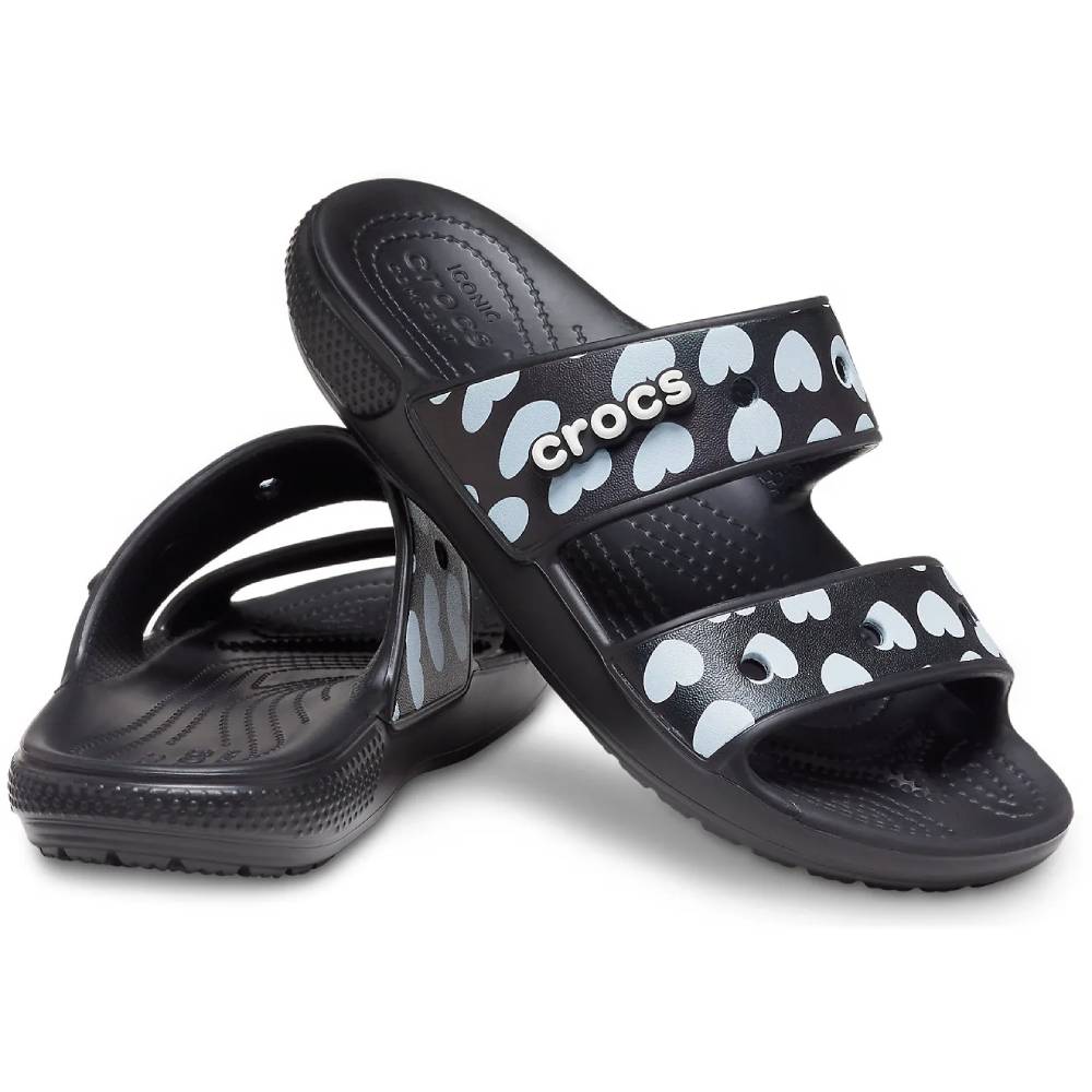 Latest Model CROCS Unisex Classic Heart Print Sandal