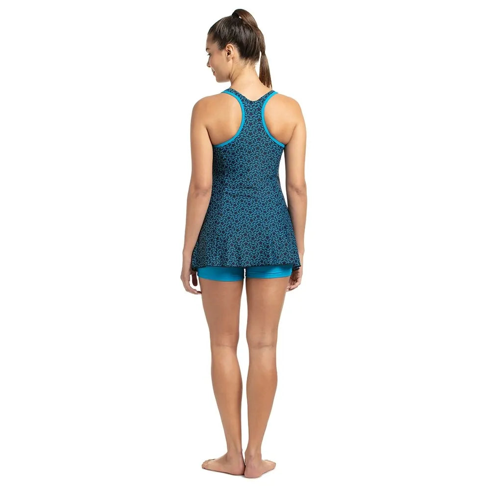 Most recommended Speedo Women Boomstar Allover Print Racerback Swimdress with Boyleg