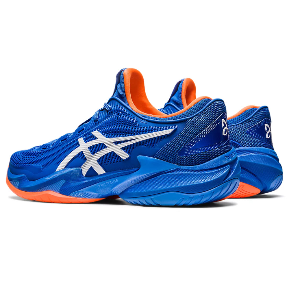 asics best colour Tuna Blue,Orange court FF 3 shoe