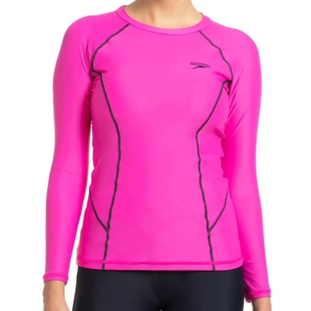 New Speedo Women Long Sleeve Suntop