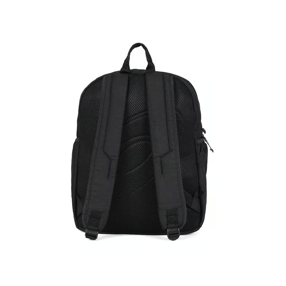 asics small logo black backpack