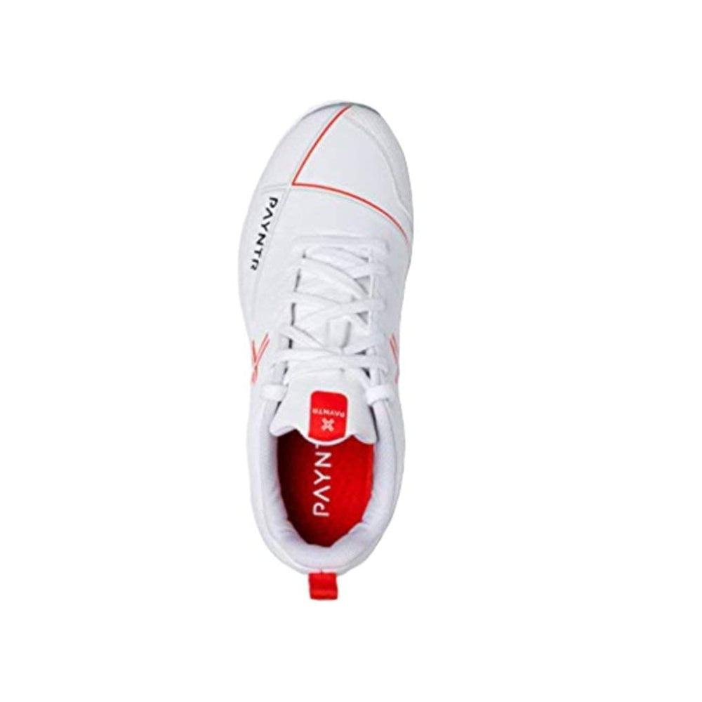 Latest Model PAYNTR Men Batting Spike White Cricket Shoe