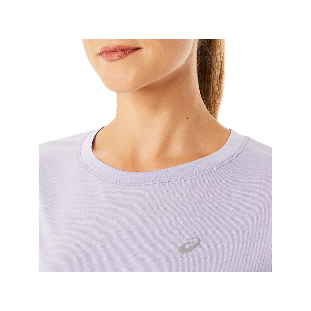 asics Superior Breathability race crop Vapor top