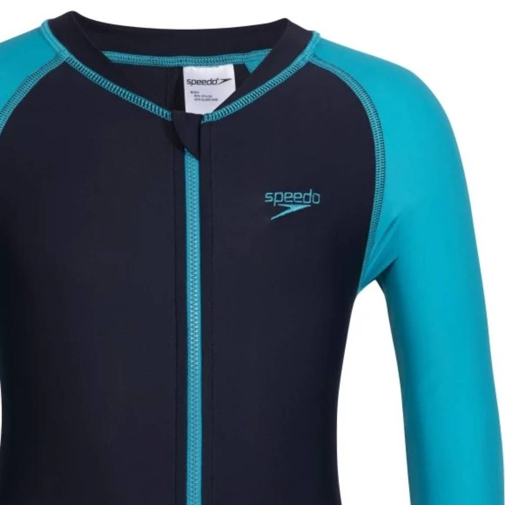 Latest Speedo Boy Color Block All In 1 Swimming Suit