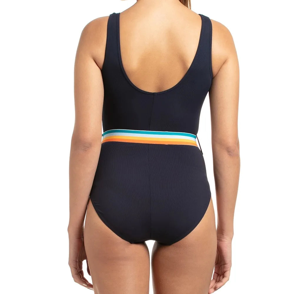 Most comfortable Speedo Women Belted Deep U-Back One-Piece