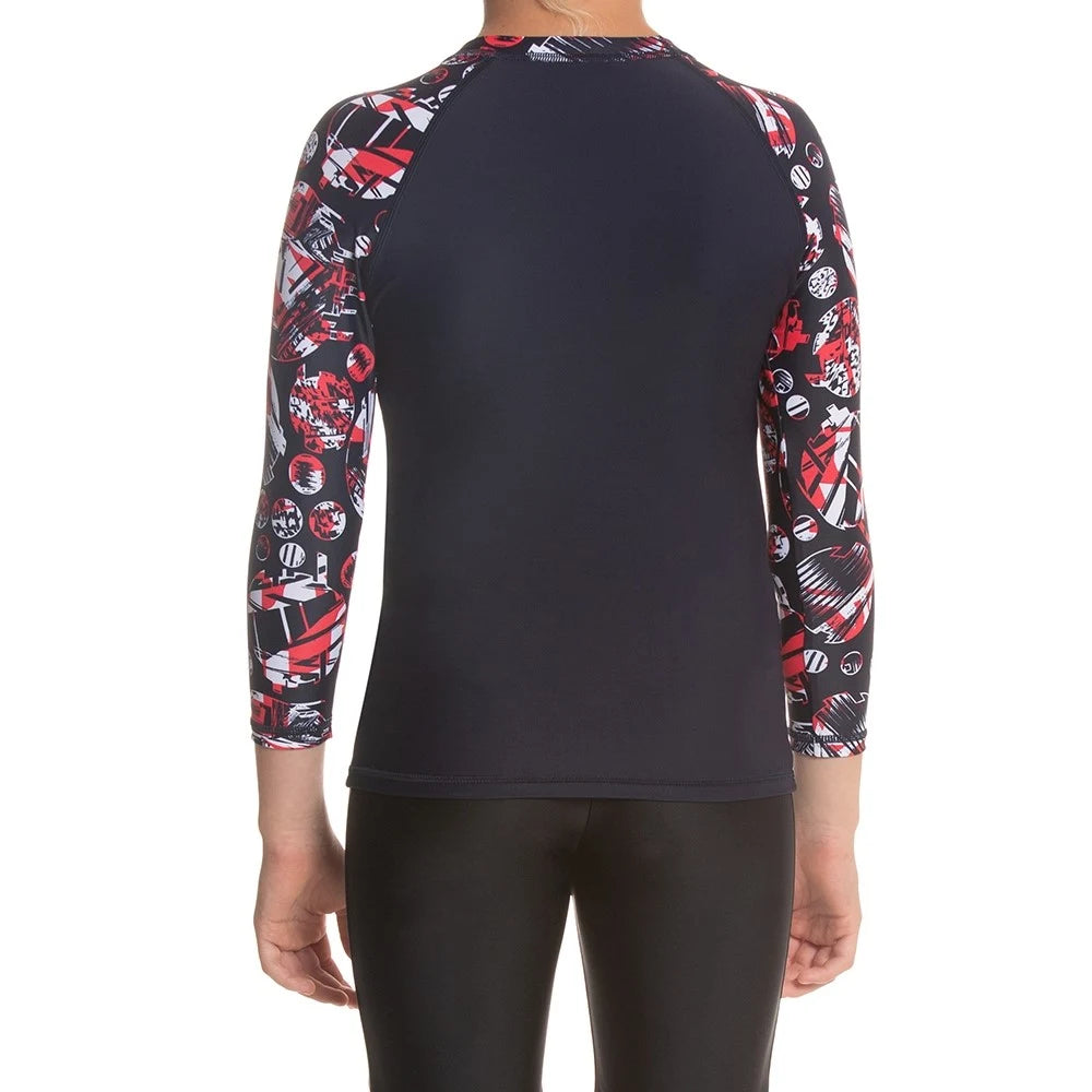 Latest Speedo Boy Glitchamp Allover Long Sleeve Suntop