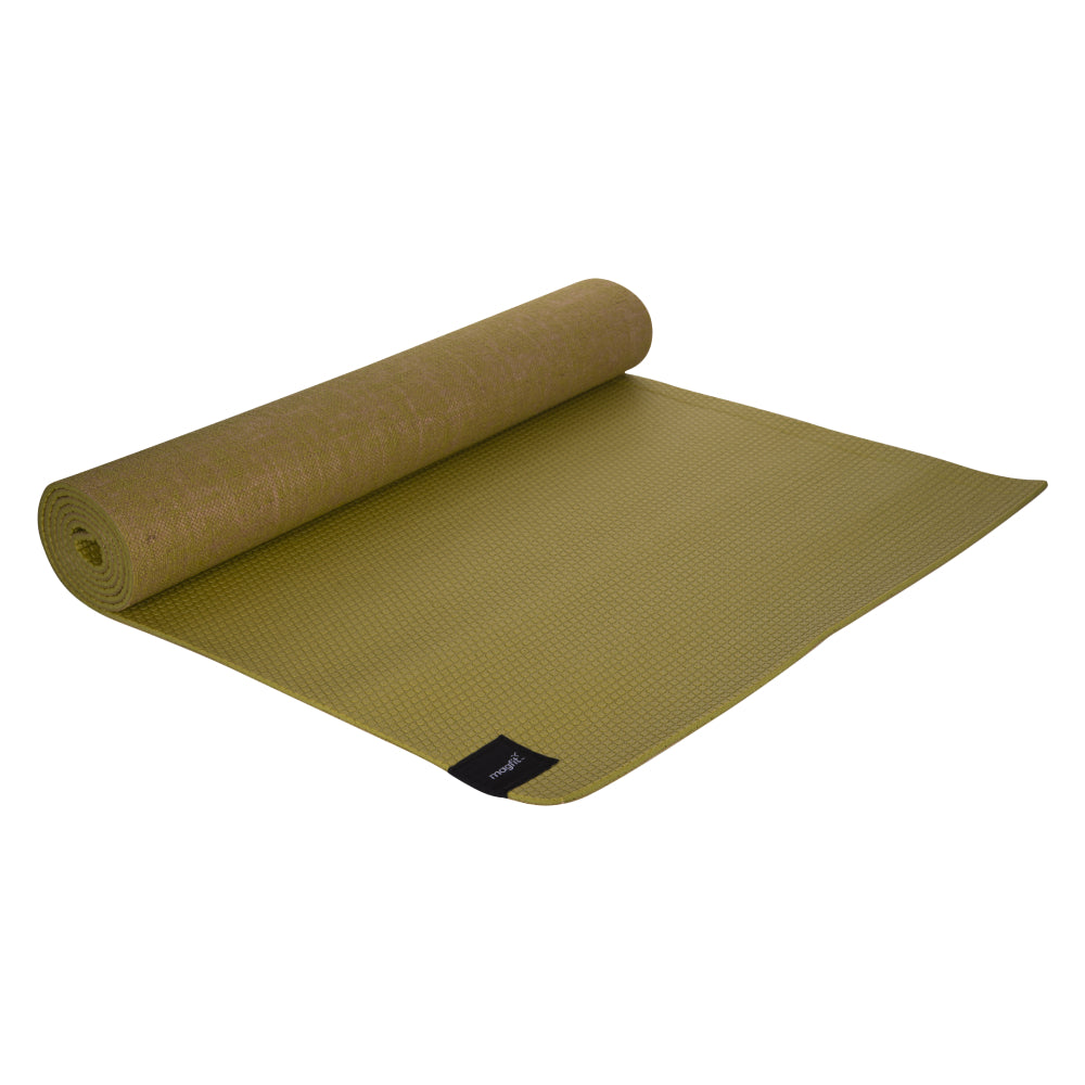 New  MagFit Jute Yoga Mat 5mm (Green)