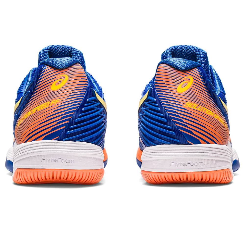 asics Solution Speed FF 2 Novak latest Tuna Blue,Sun Peach Shoe