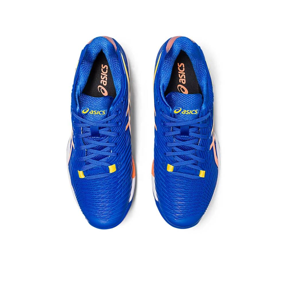asics Solution Speed FF 2 Novak tennis Tuna Blue,Sun Peach Shoe