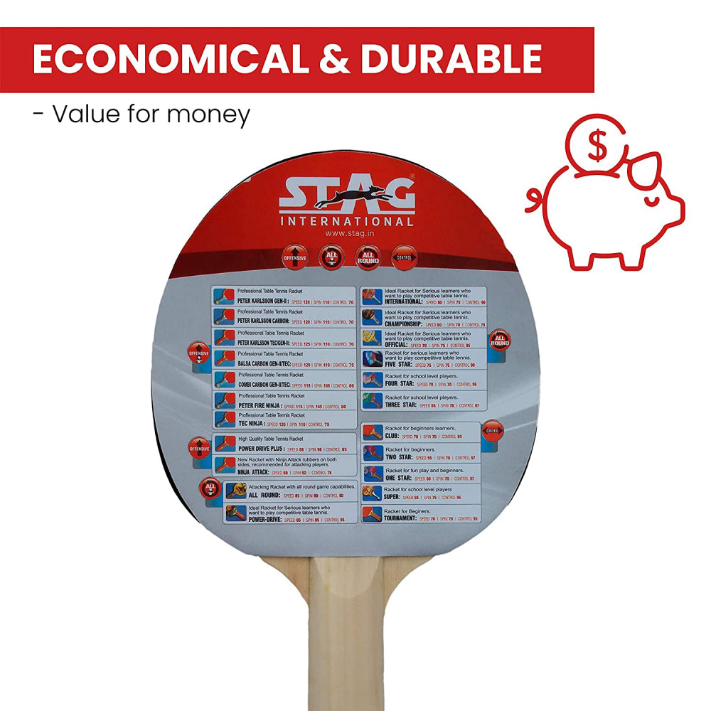 Top STAG 1 Star Table Tennis Bat