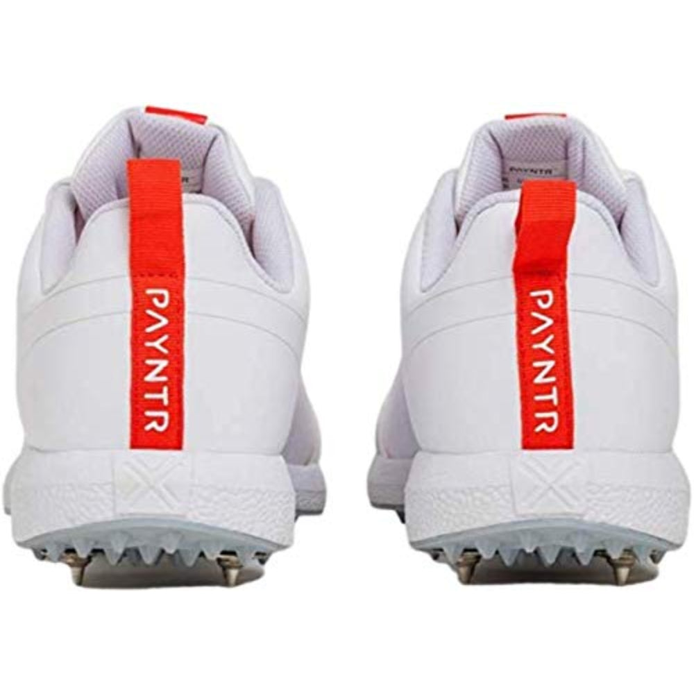 Best Quality PAYNTR Men Batting Spike White Cricket Shoe