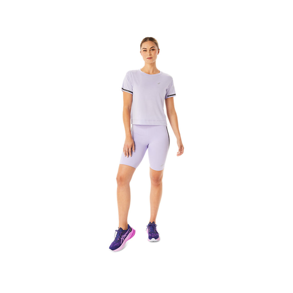asics polyester race crop Vapor top