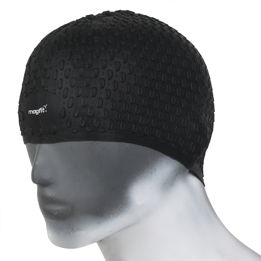 latest MagFit Bubble Swimming Cap (Black)