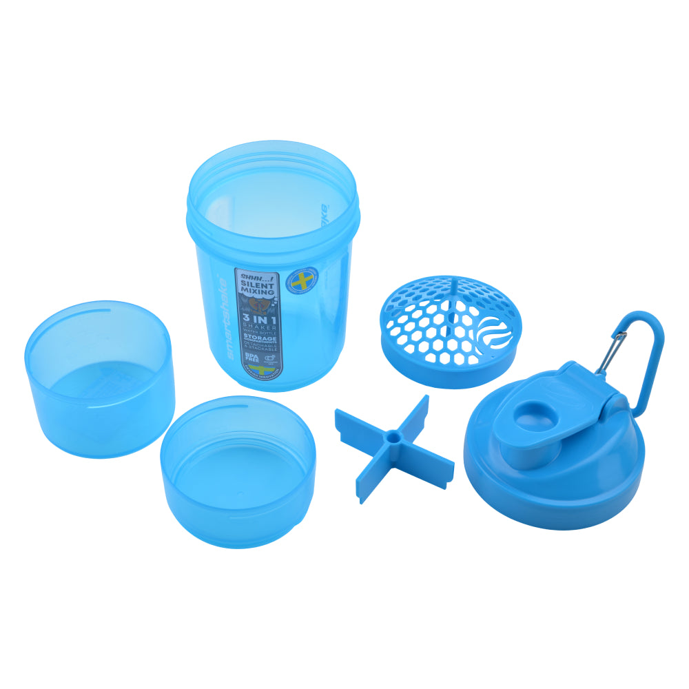Food-grade approved materials SmartShake Original 2GO Blue Shaker