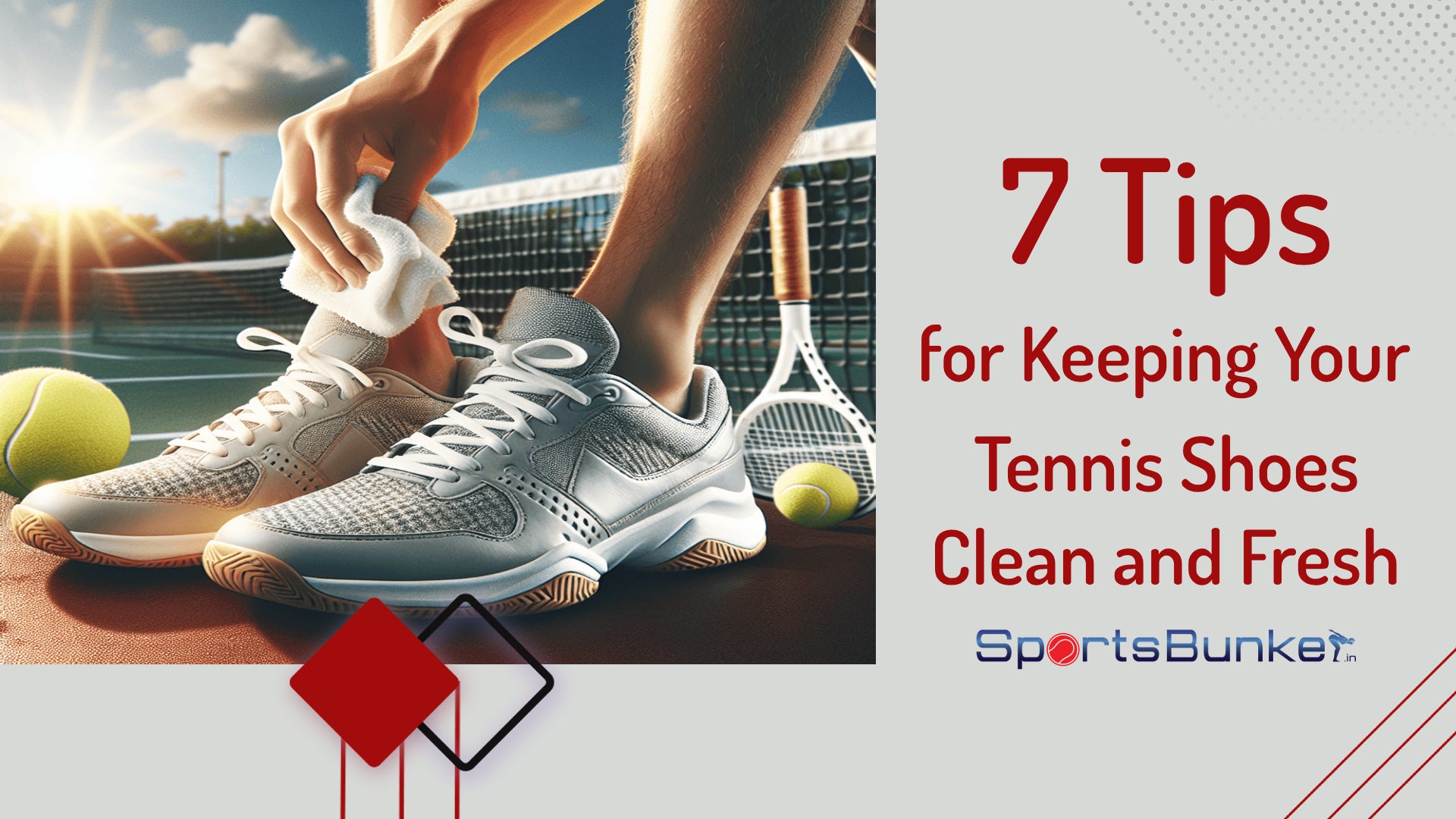 Tennis Rackets Clean Tennis Shoes: 7 Tips to Keep Them Clean & Fresh β SportsBunker.in