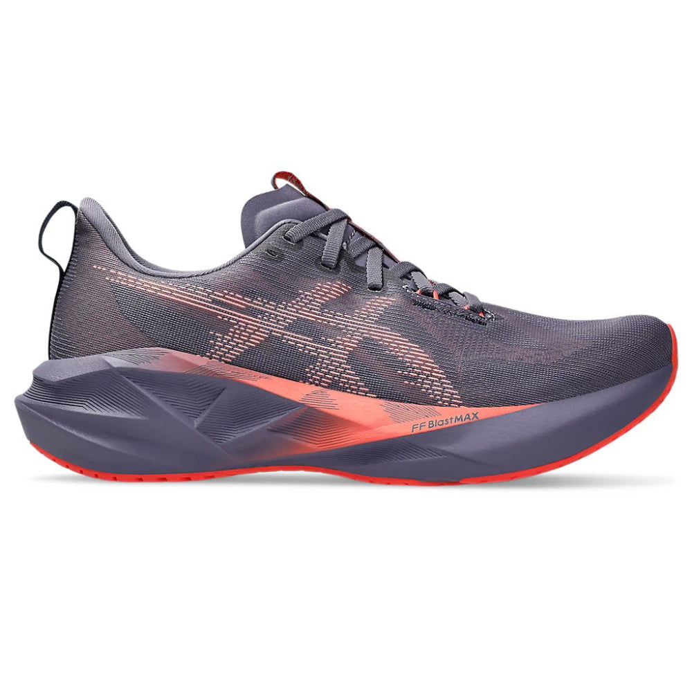 ASICS Men's Novablast 5 Running Shoe (Greyish Purple/Coral reef)