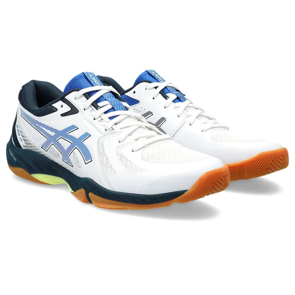 ASICS Men's Blade FF Badminton Shoe (White/Illution Blue)