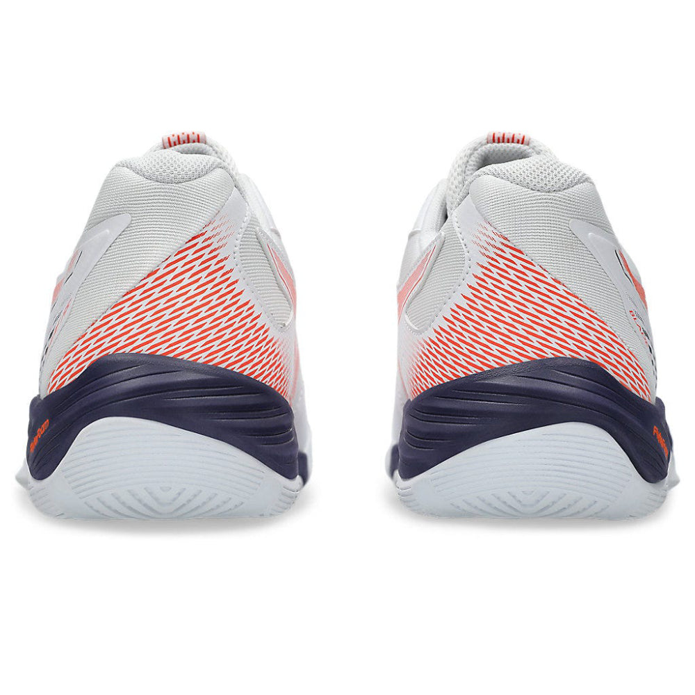 ASICS Men's Blade FF Badminton Shoe (White/Novak Orange)