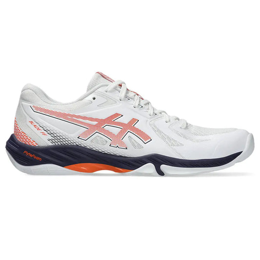 ASICS Men's Blade FF Badminton Shoe (White/Novak Orange)