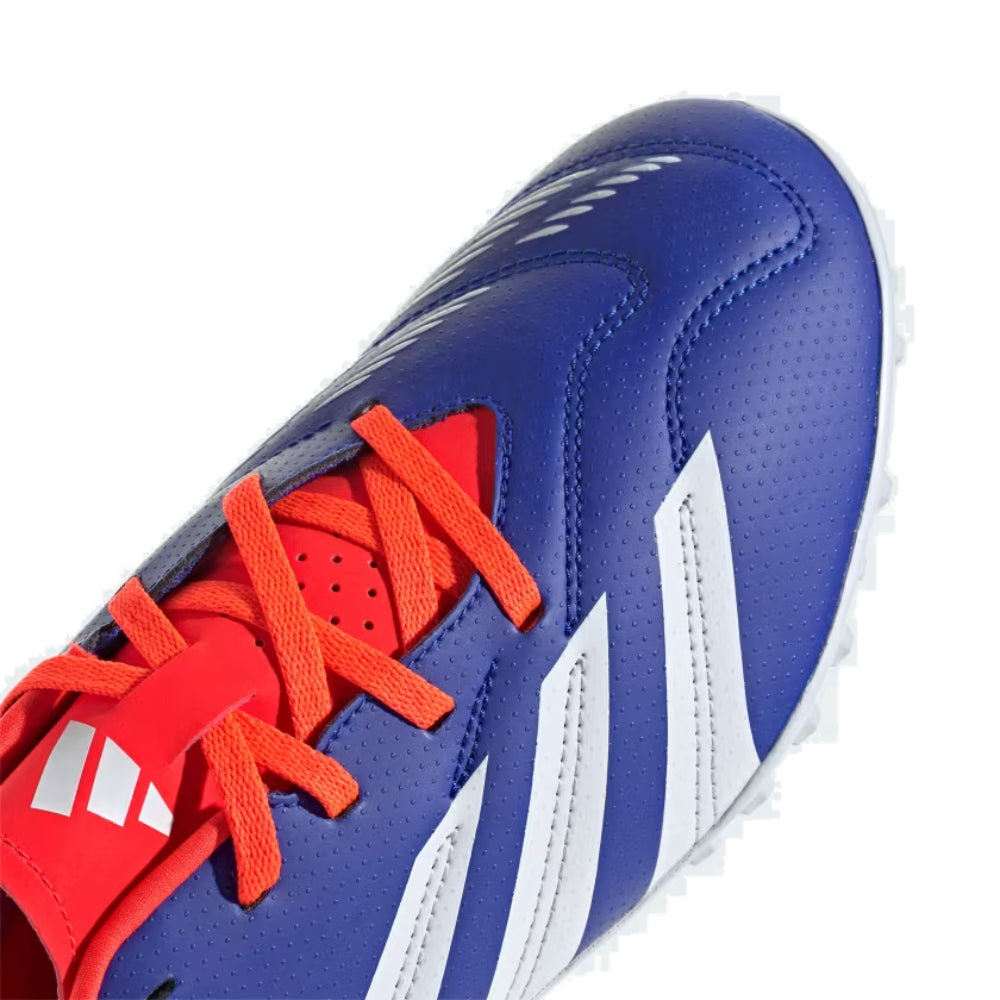 Adidas Unisex Perdator Club Turf Football Shoe (Lucid Blue/White/Solar Red)