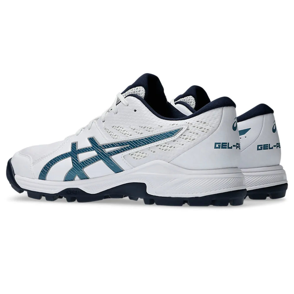 ASICS Men's Gel-Peake 2 Cricket Shoe (White/Atlantis Blue)