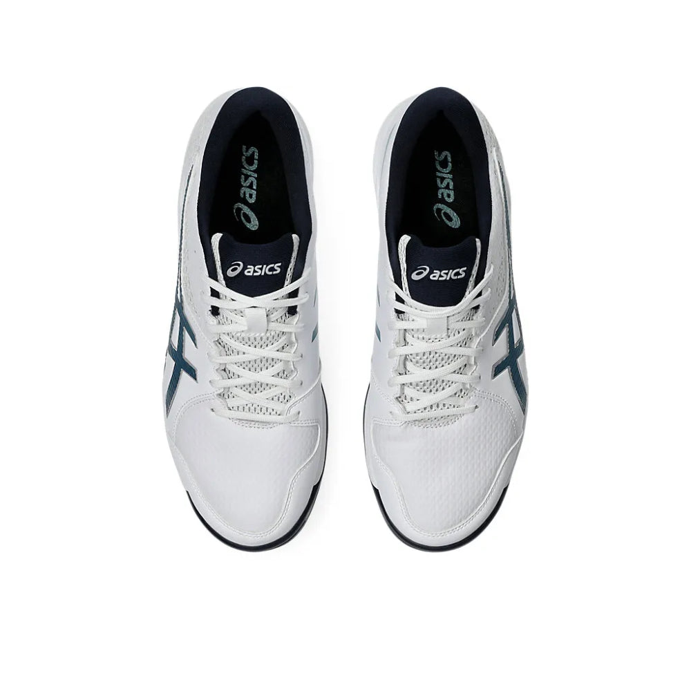 ASICS Men's Gel-Peake 2 Cricket Shoe (White/Atlantis Blue)