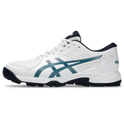 ASICS Men's Gel-Peake 2 Cricket Shoe (White/Atlantis Blue)